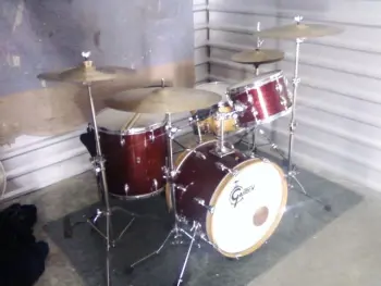 Slingerland Red Sparkle Drums