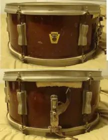 Ludwig 1959 6.5&quot; Natural Mahogany Pioneer Before and After