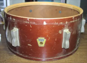 Ludwig 1959 6.5&quot; Natural Mahogany Pioneer Before and After