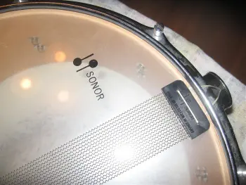 Sonor snare - blue satin flame