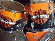 Custom Harley Davidson drum set