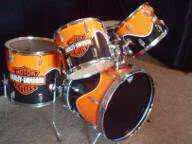 Custom Harley Davidson drum set