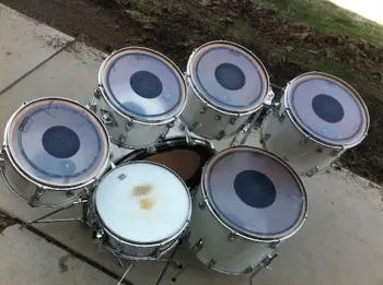 1970s Slingerland White 24/12/13/14/15/18+Snare
