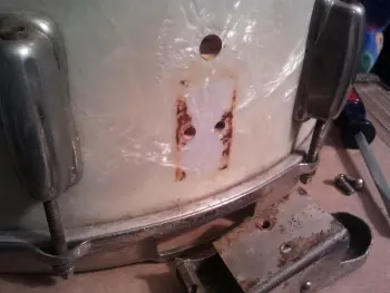 Magic Eraser removed rust stains