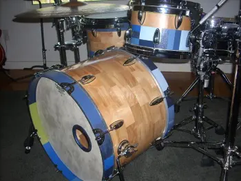 Grisez Drums jazzette 3 piece segmented birch kit for sale!