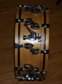 ayotte custom wood hoop snare, trade for snares, kits and cymbals, what do u have?