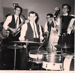 Pictures Of Vintage Drummers and Their Drums From The Way Back Machine