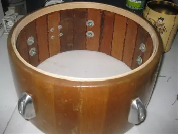 wood timbale repair job (I'm not dead yet)