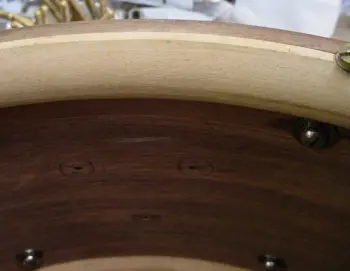 1928-34 SLINGERLAND 6.5x14 WALNUT/ARTGOLD TONE FLANGE ARTIST MODEL