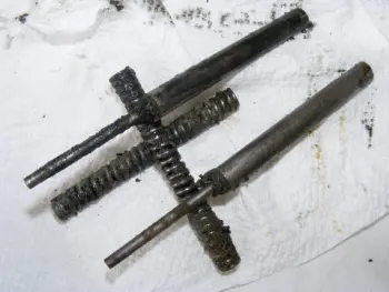 Speed King Parts before Cleaning