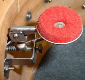 1934-35 SLINGERLAND 6.5 x 14 SPARKLING GREEN/ARTGOLD BROADCASTER MODEL