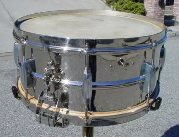 1934-35 SLINGERLAND 6.5 x 14 NOB *BROADCASTER MODEL