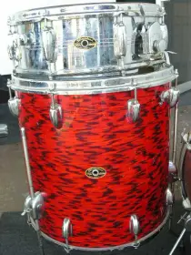 Slingerland 5 piece Red Agate Drum Set