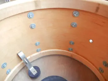 Slingerland chrome over wood.