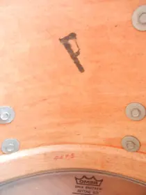 Slingerland chrome over wood.