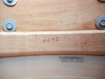 Slingerland chrome over wood.