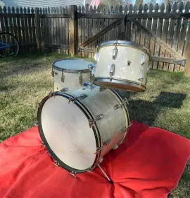 50's WFL Kit - Nickel Hardware - Original Calfskin Heads!