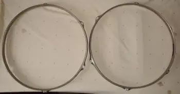 Ludwig 1968 NOB 6 lug pair of 14&quot; Snare drum hoops