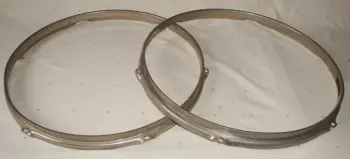 Ludwig 1968 NOB 6 lug pair of 14&quot; Snare drum hoops
