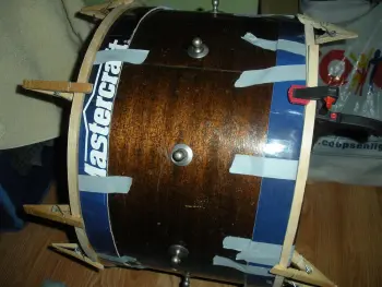 Levon Helm inspired wooden kit