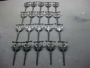 Radio King bass drum T-rods and claws