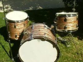 Ludwig pink oyster kit/jazz set 22,12,14