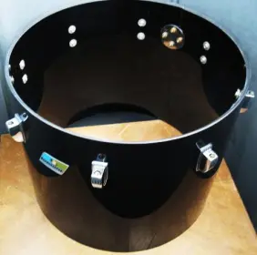 Ludwig Black Vistalite Concert tom 12x15&quot;. Exc cond