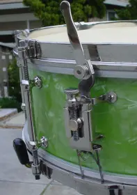 LATE 1920s-EARLY 1930s GRETSCH 5x14 8 LUG SEA GREEN AMERICAN MODEL