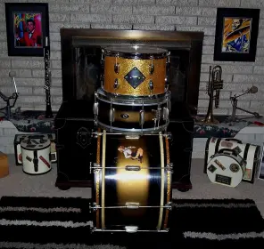Gold Sparkle Floor Tom