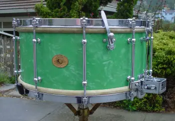 1930* LUDWIG &amp; LUDWIG 6.5x14 EMERALD GREEN/CHROME SUPER-SENSITIVE MODEL