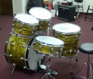 60's Ludwig Standards Lemon Strata 5-pc.