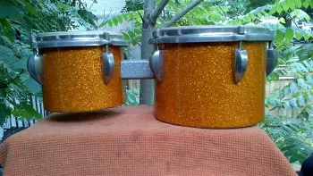 Trowa orange sparkle snaredrum