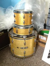 60's Slingerland Gold Sparkle Floor Tom