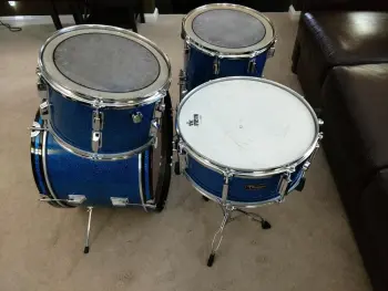 70's MIJ/MIT CB 700 4 piece in Blue Glitter 12/14/20/14SD