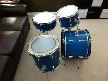 70's MIJ/MIT CB 700 4 piece in Blue Glitter 12/14/20/14SD