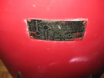 Sonor Satin Fl tom PAINTED RED!!