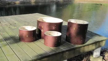 Ludwig Burgundy Sparkle