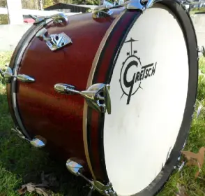 Gretsch Red Glass Round Badge Vintage JAZZ Kit