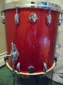 Gretsch Red Glass Round Badge Vintage JAZZ Kit