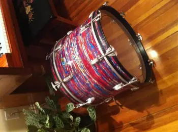 1969 Ludwig Psychedelic 14x20 Virgin Bass Drum