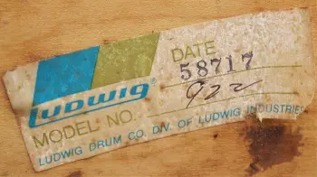 Ludwig Paper Labels from 1971/72 Time Frame - Date Codes?