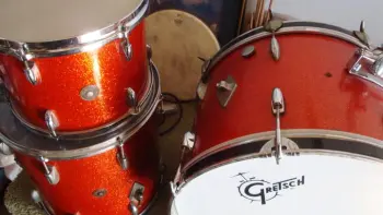 Gretsch Round Badge Tangerine Sparkle!!! Fresh catch!!!