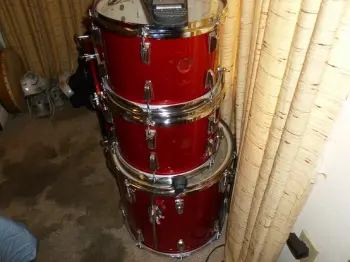 Ludwig Red Sparkle Drums