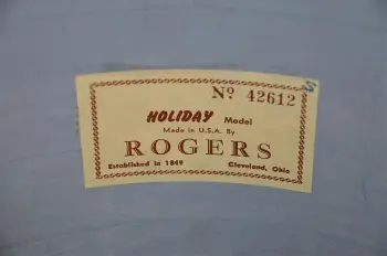 1964 Rogers Holiday 8x12 Tom Excellent Shape Blue Sparkle