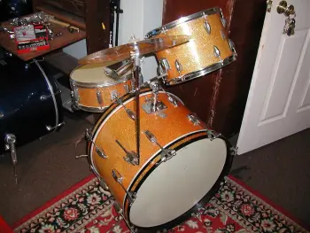 Orange sparkle "Star" drums (barn fresh sorta)
