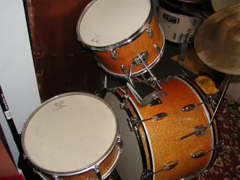 Orange sparkle "Star" drums (barn fresh sorta)