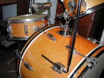 Orange sparkle &quot;Star&quot; drums (barn fresh sorta)