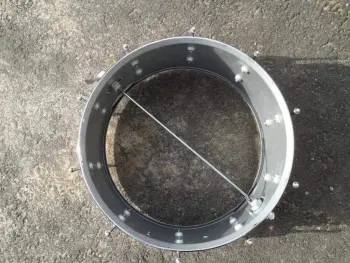 Zickos acrylic drums and Slingerland snare