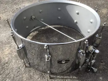 Zickos acrylic drums and Slingerland snare
