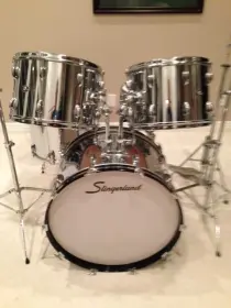 1977 chrome over wood 6-piece Slingerland kit